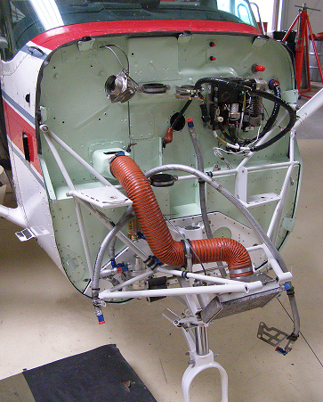 C172 diesel repase přepážky a NLG